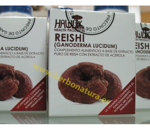 Reishi (Ganoderma lucidum) con Vitamina C de Acerola 60 cápsulas HAWLIK