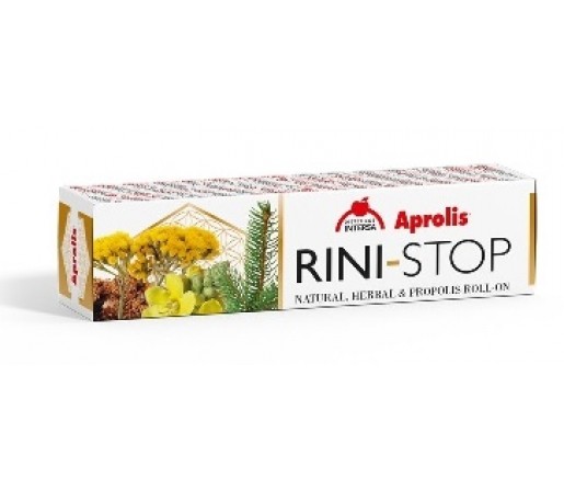 Rini-Stop Aprolis, Propóleo y aceites esenciales en roll on nasal 10ml. INTERSA