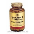 Rose Hips C, Vitamina C con escaramujo 1000 mg 100 Comprimidos SOLGAR