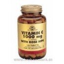 Rose Hips C, Vitamina C con escaramujo 1000 mg 100 Comprimidos SOLGAR