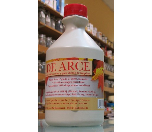 Sirope de Arce grado C ecológico 1litro. VEGETALIA