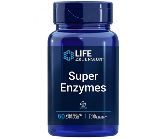 Super Enzymes, Enzimas 60 cápsulas LIFEEXTENSION