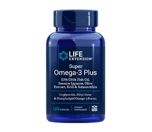 Super Omega 3 Plus EPA, DHA con Krill y Astaxantina 120 perlas LIFEEXTENSION