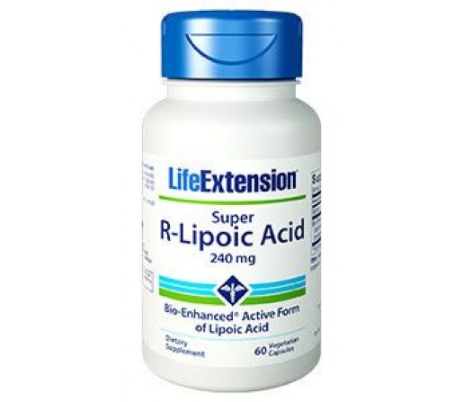 Super R-Lipoic Acid, Acido R-Lipóico 60 cápsulas LIFEEXTENSION