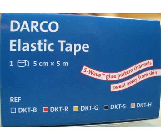 Darco Elastic Kinesio Tape Amarillo 5cm x 5m. DARCO
