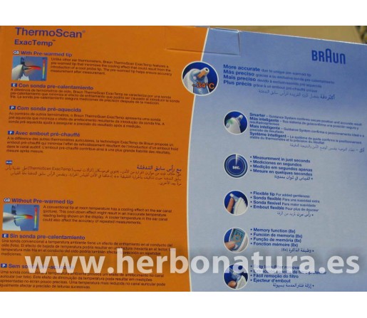 Termómetro de oído Preciso con peluche de regalo BRAUN 4520