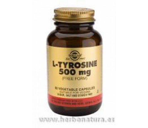 L-Tirosina 500 mg 50 Cápsulas vegetales SOLGAR