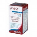 V - Vein, Sistema circulatorio. Ginkgo, Bioflavonoides, Jengibre... 60 comprimidos HEALTH AID