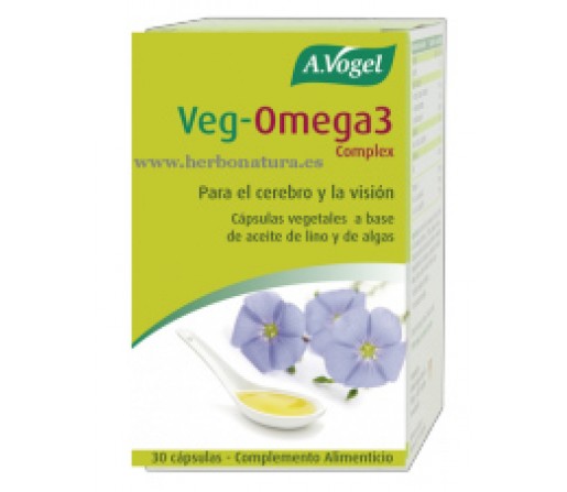 Veg-Omega 3 Complex, Veg Omega 3 a base de Lino y Algas 30 cápsulas A. VOGEL
