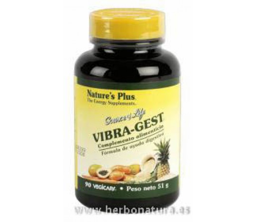 Vibra-Gest Enzimas Digestivas 90 cápsulas NATURE´S PLUS