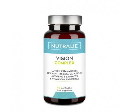 Vision Complex, Luteina, Zeaxantina, Beta caroteno, Astaxantina... 60 cápsulas NUTRALIE