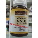 Vitaminas A y D3 250 perlas NATURE MOST