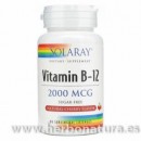 Vitamina B12 2000mcg 90 comprimidos sublinguales SOLARAY en Herbonatura.es