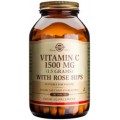 Vitamina C 1500 mg con Escaramijo (Rose Hips) 180 comprimidos SOLGAR