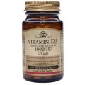 Vitamina D3 1000UI (25µg) Colecalciferol. Masticable 100 comprimidos SOLGAR