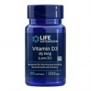 Vitamina D3 1000UI Colecalciferol. 90 perlas LIFEEXTENSION