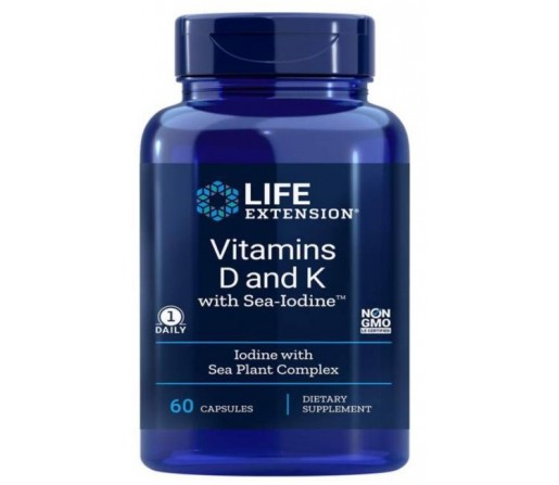 Vitamina D3 con K1 y K2 60 cápsulas LIFEEXTENSION
