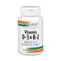 Vitamina D3 con K2, (MK7) 120 cápsulas SOLARAY