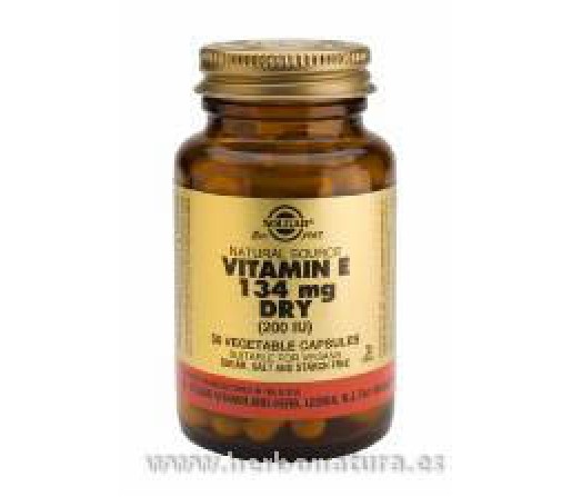 Vitamina E Seca 134 mg (200 UI) 50 cápsulas SOLGAR