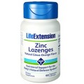 Zinc Lozenges, Oxido y Gluconato de Zinc 60 cápsulas LIFEEXTENSION