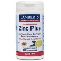 Zinc Plus Citrato de Zinc, Propóleo, Riboflavina y Vitamina C 100 comprimidos LAMBERTS
